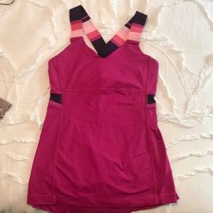 Lulu tank with built in bra